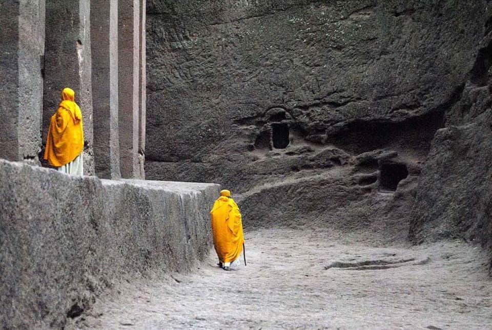 Una de las sorprendentes iglesias escavadas en la roca de Lalibela (foto: Horizonte Paralelo)